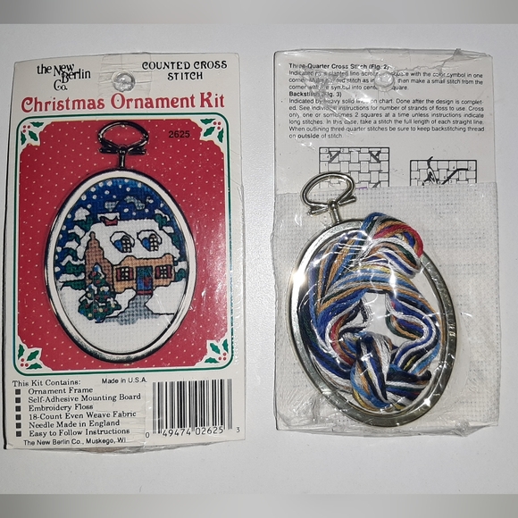 The New Berlin Co Christmas Ornament Cross Stitch Kits (Set of 2) - Picture 4 of 4